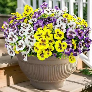 Artificial Fake Pansy Flowers for Outdoor