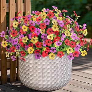 Fall Mums Artificial Flowers for Outdoors Potted