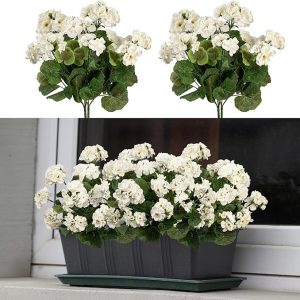 4PCS Home Decor Fake Plants Artificial Flowers