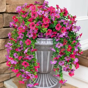 Artificial Flowers for Outdoors Fake Hanging Decoration